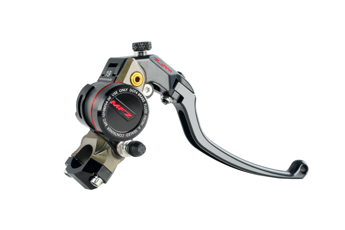 MAS-03R-17.5AB-19LRight Separate Brake Master Cylinder – Hard Anodized Natural Finish
