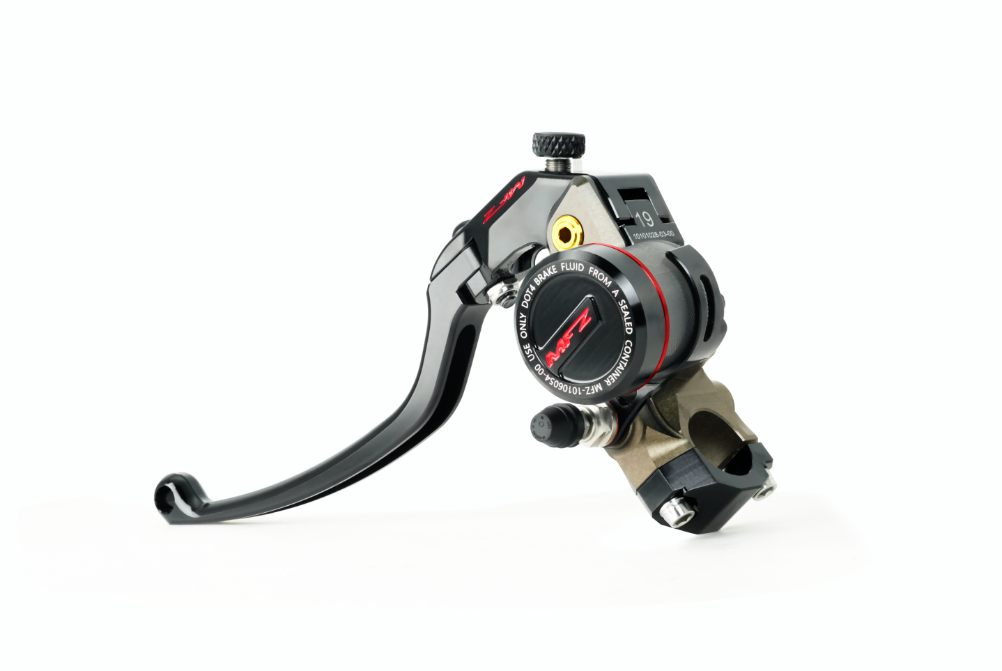MCS-03R-17.5AB-19LLeft Separate Brake Master Cylinder – Hard Anodized Natural Finish