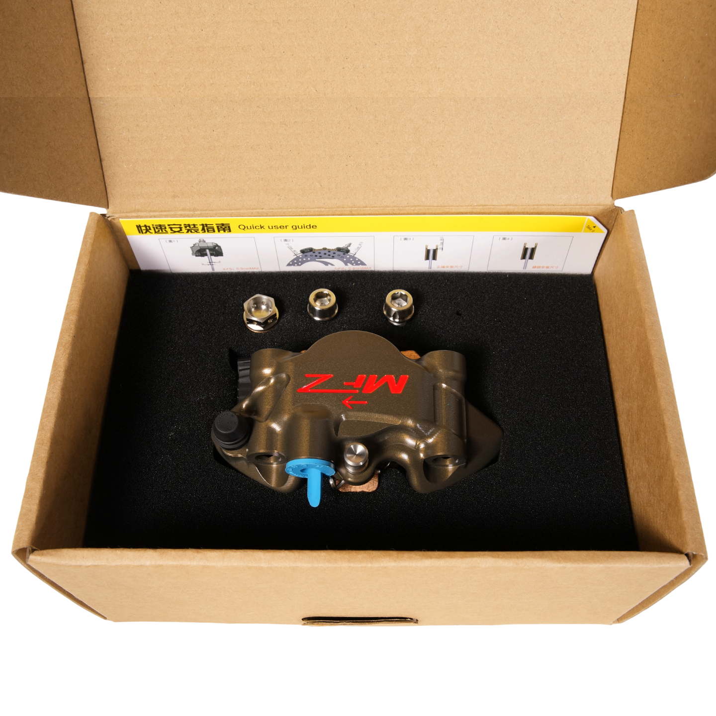 CFB-05R-60R-P2Radial brake caliper-Hard Anodized Natural Finish