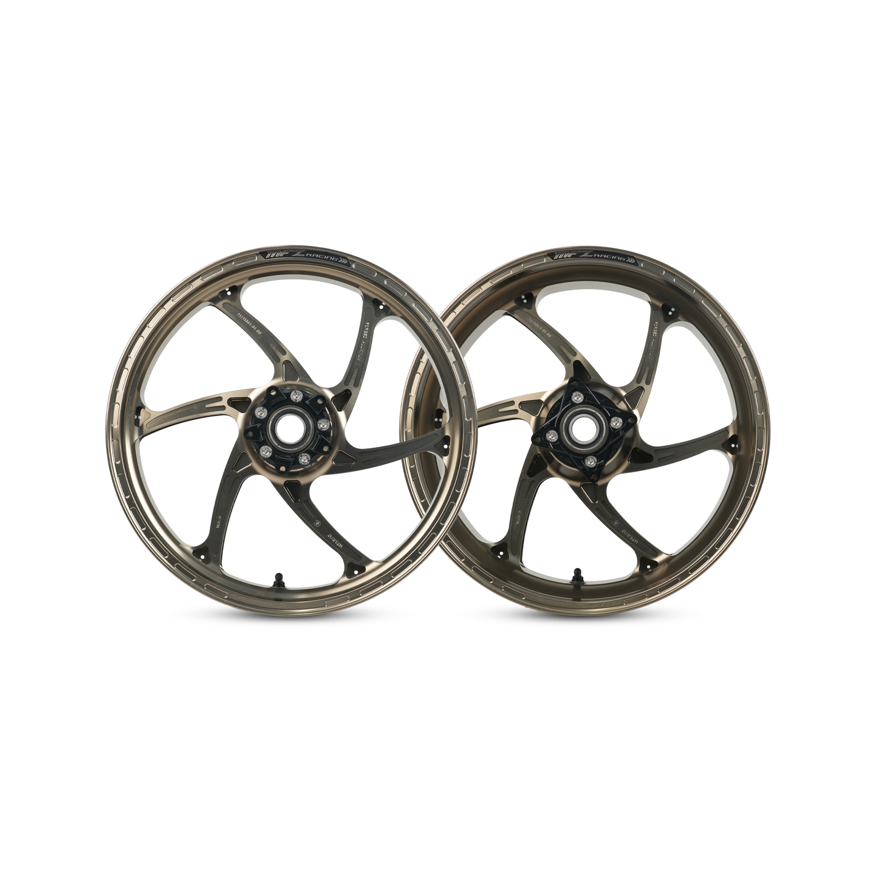 Forged Aluminum wheels / Rims Kawasaki Ninja ZX-10R (D-6RS Cyclone Model)