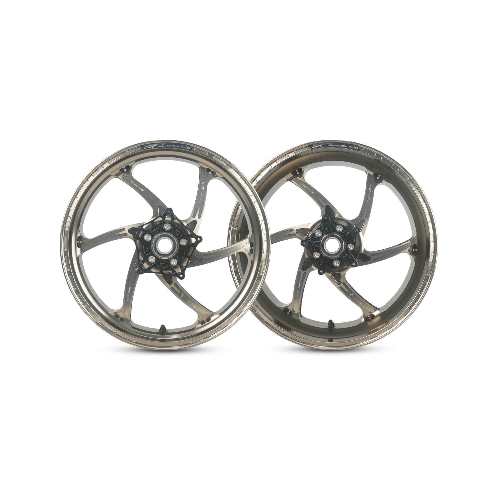 Forged Aluminum wheels / Rims YAMAHA-YZF-R1 (D-6RS Cyclone Model)