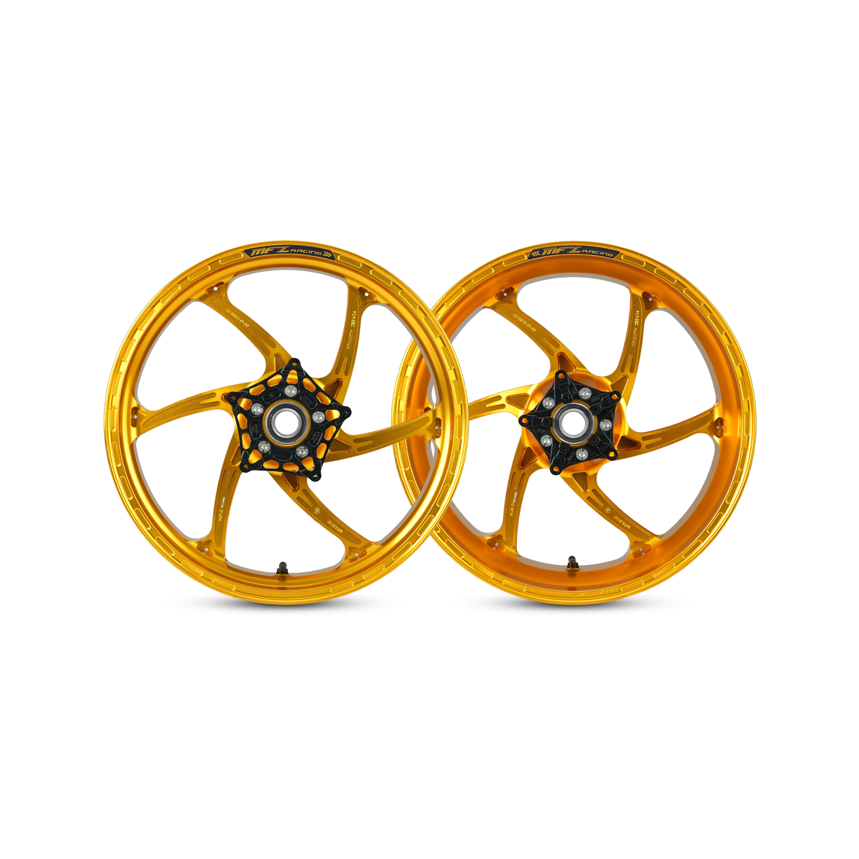 Forged Aluminum wheels / Rims YAMAHA-YZF-R1 (D-6RS Cyclone Model)